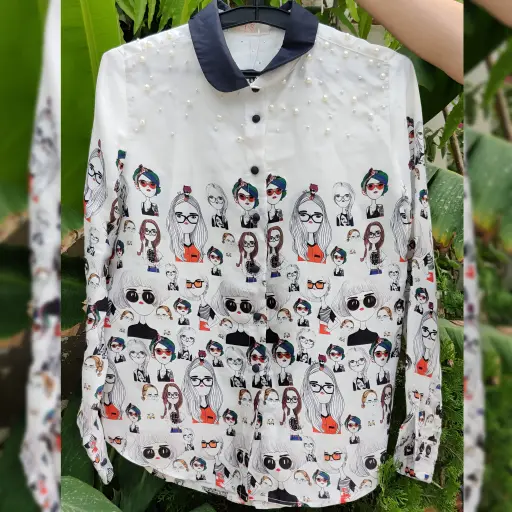 Pearl  white shirt